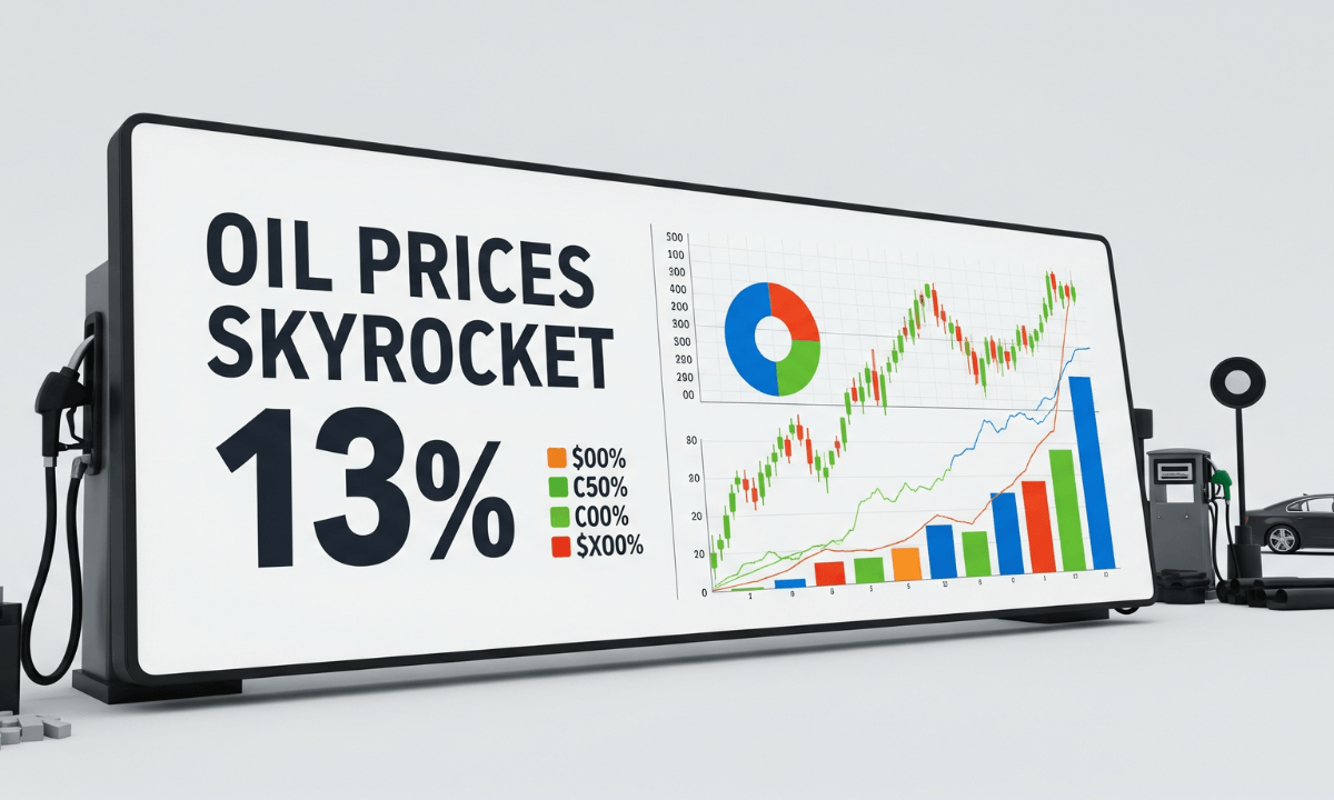 Oil Prices Skyrocket 13%